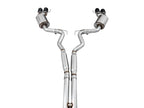 AWE Tuning 2018+ Ford Mustang GT (S550) Cat-Back Exhaust - Touring Edition (Quad Diamond Black Tips)
