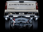 AWE Tuning 4th Gen GM 1500 5.3L 0FG Cat-Back Split Rear Exit (w/ Bumper Cutouts) - Quad Chrome Tips