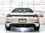 AWE Tuning Porsche 718 Boxster / Cayman Track Edition Exhaust - Chrome Silver Tips