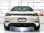 AWE Tuning Porsche 718 Boxster / Cayman Track Edition Exhaust - Diamond Black Tips