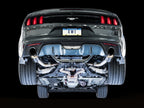 AWE Tuning S550 Mustang EcoBoost Axle-Back Exhaust - Touring Edition (Diamond Black Tips)