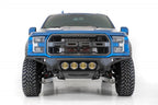 Addictive Desert Designs 17-20 Ford F-150 Raptor Bomber Front Bumper w/ 4 Rigid 360 6in Round Mounts