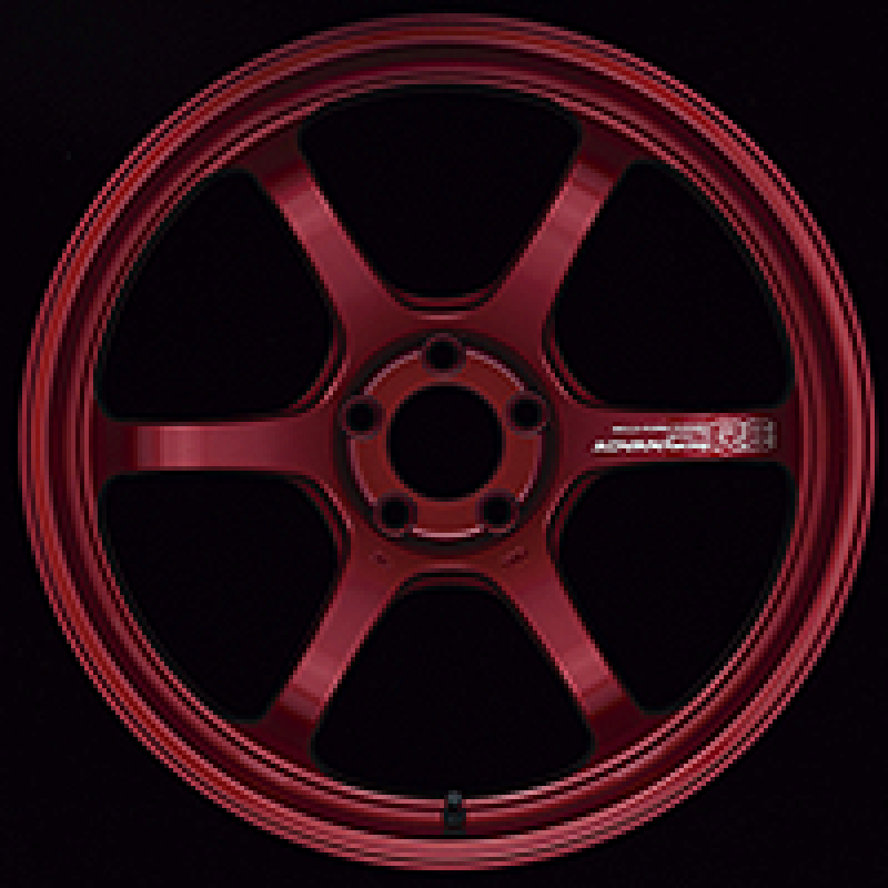 Advan R6 18x8.5 +45 5x114.3 Racing Candy Red Wheel