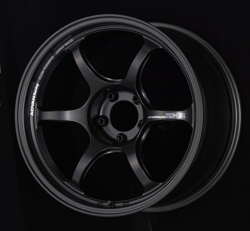 Advan RG-D2 16x7.0 +48 4x100 Semi Gloss Black Wheel