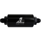 Aeromotive In-Line Filter - (AN -8 Male) 40 Micron Stainless Mesh Element Bright Dip Black Finish Aeromotive Fuel Filters