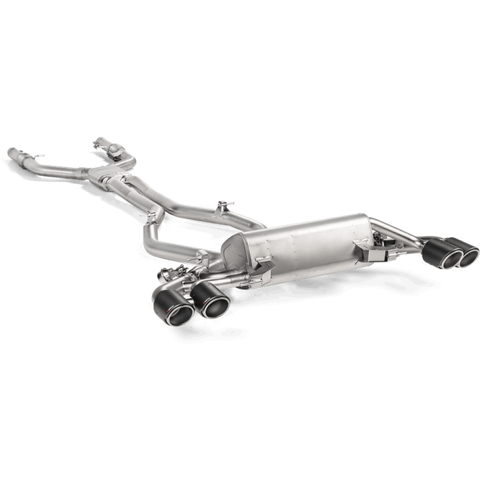 Akrapovic 17-19 Alfa Romeo Giulia Quadrifoglio Evolution Link Pipe Set (Titanium) Akrapovic Connecting Pipes