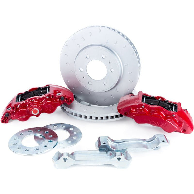 Alcon 09-20 F-150/Raptor Gen1-2 347x36mm Rotors 6-Piston Red Front Brake Kit Requires alcAC011507NAN Alcon Big Brake Kits