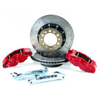Alcon 07+ Jeep JK w/ 6x5.5in Hub 357x32mm Rotor 4-Piston Red Calipers Front Brake Upgrade Kit Alcon Big Brake Kits