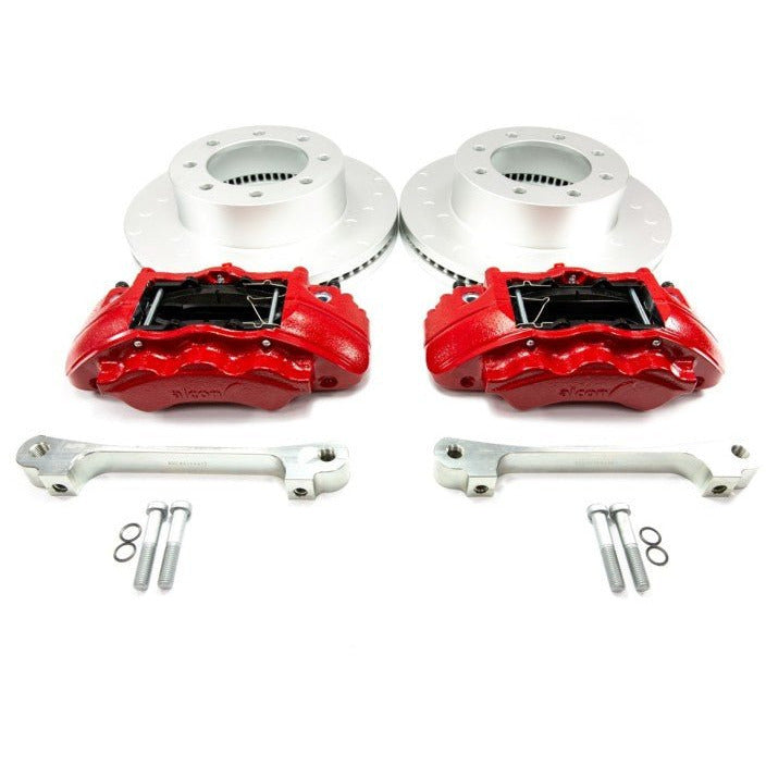Alcon 2017+ Ford F250-F350 363x38mm Rotors 6 Piston Front Brake Kit Alcon Big Brake Kits
