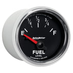 AutoMeter Gauge Fuel Level 2-1/16in. 240 Ohm(e) to 33 Ohm(f) Elec Gs AutoMeter Gauges