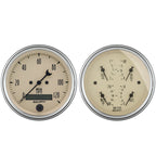 AutoMeter Gauge Kit 2 Pc. Quad & Speedometer 3-3/8in. Antique Beige AutoMeter Gauges