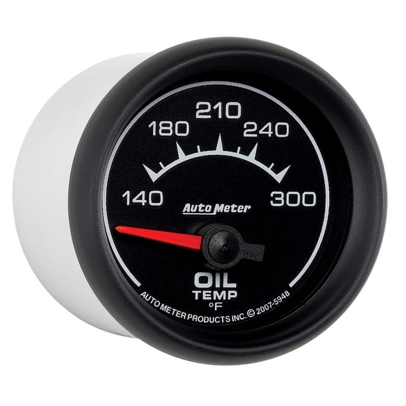 AutoMeter Gauge Oil Temp 2-1/16in. 140-300 Deg. F Electric Es AutoMeter Gauges