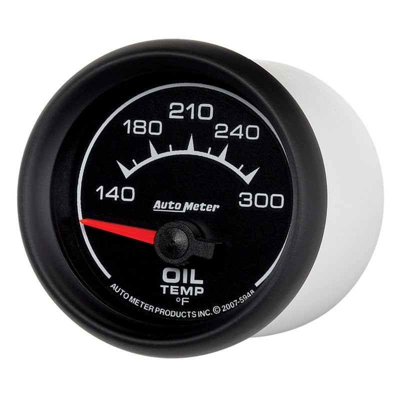 AutoMeter Gauge Oil Temp 2-1/16in. 140-300 Deg. F Electric Es AutoMeter Gauges