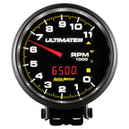 AutoMeter Gauge Tach 5in. 11K RPM Pedestal Datalogging Ultimate IIi Playback Black AutoMeter Performance Monitors
