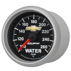 AutoMeter Gauge Water Temp 2-1/16in. 100-260 Deg. F Digital Stepper Motor Chevy Gold Bowtie AutoMeter Gauges