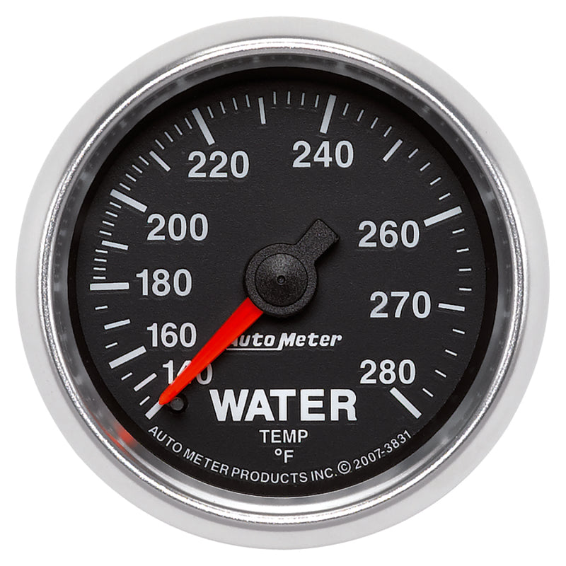 AutoMeter Gauge Water Temp 2-1/16in. 140-280 Deg. F Mechanical Gs AutoMeter Gauges