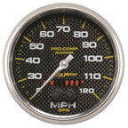 Autometer Marine Carbon Fiber 5in 120mph GPS Speedometer AutoMeter Gauges