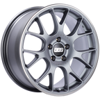 BBS CH-R 18x9 5x120 ET44 Brilliant Silver Polished Rim Protector Wheel -82mm PFS/Clip Required