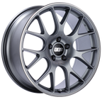 BBS CH-R 20x9 5x120 ET29 Satin Titanium Polished Rim Protector Wheel -82mm PFS/Clip Required