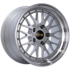 BBS LM 17x9 5x130 ET17 CB71.6 Diamond Silver Center Diamond Cut Lip Wheel