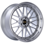 BBS LM 20x10 5x120 ET20 Diamond Silver Center Diamond Cut Lip Wheel -82mm PFS/Clip Required