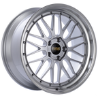 BBS LM 20x9.5 5x120 ET37 Diamond Silver Center Diamond Cut Lip Wheel -82mm PFS/Clip Required