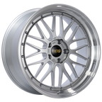 BBS LM 20x9 5x120 ET20 Diamond Silver Center Diamond Cut Lip Wheel -82mm PFS/Clip Required