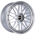 BBS LM 21x9 5x120 ET32 Diamond Silver Center Diamond Cut Lip Wheel -82mm PFS/Clip Required