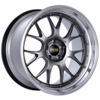 BBS LM-R 20x11 5x114.3 ET20 CB66 Diamond Black Center Diamond Cut Lip Wheel