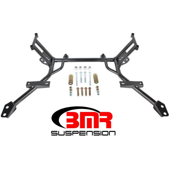 BMR 05-10 S197 Mustang K-Member w/ No Motor Mounts and STD. Rack Mounts - Black Hammertone BMR Suspension Crossmembers