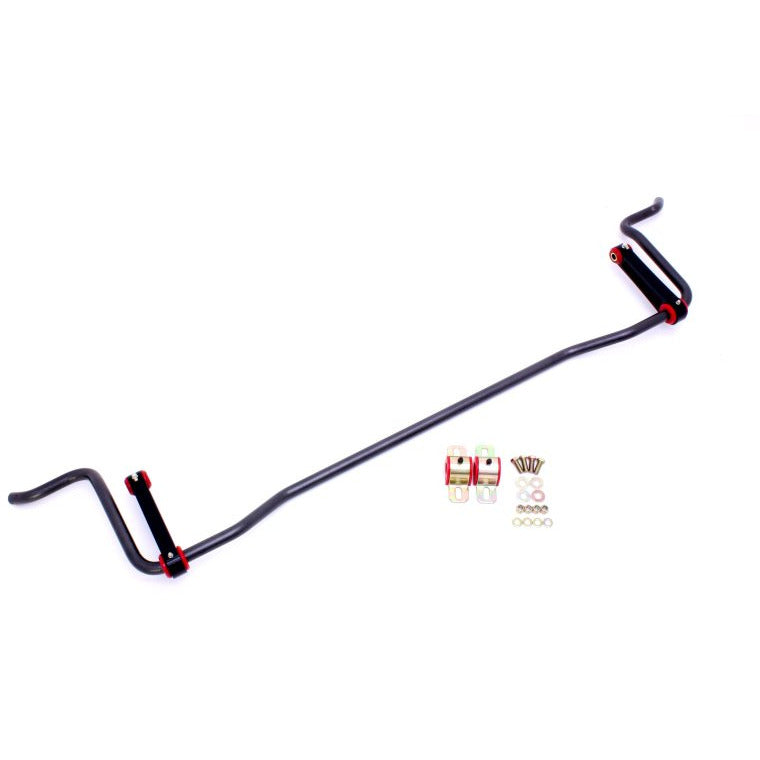 BMR 05-10 S197 Mustang Rear Solid 22mm Sway Bar Kit w/ Bushings & Billet Links - Black Hammertone BMR Suspension Sway Bars