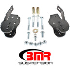BMR 05-14 S197 Mustang Bolt-On Control Arm Relocation Brackets - Black Hammertone BMR Suspension Suspension Arms & Components
