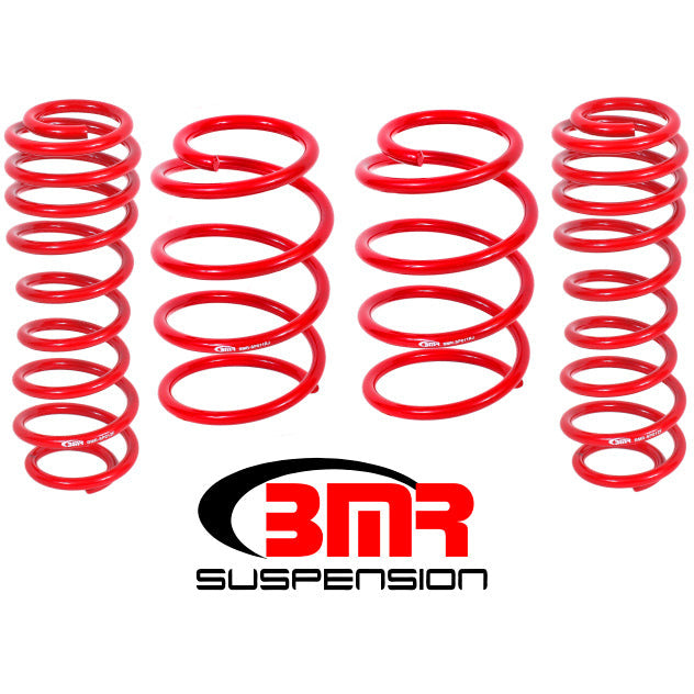 BMR 05-14 S197 Mustang GT Performance Version (Set Of 4) - Red BMR Suspension Lowering Springs