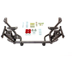 BMR 05-14 S197 Mustang K-Member w/ 1/2in Lowered Motor Mount and STD. Rack Mounts - Black Hammertone BMR Suspension Crossmembers