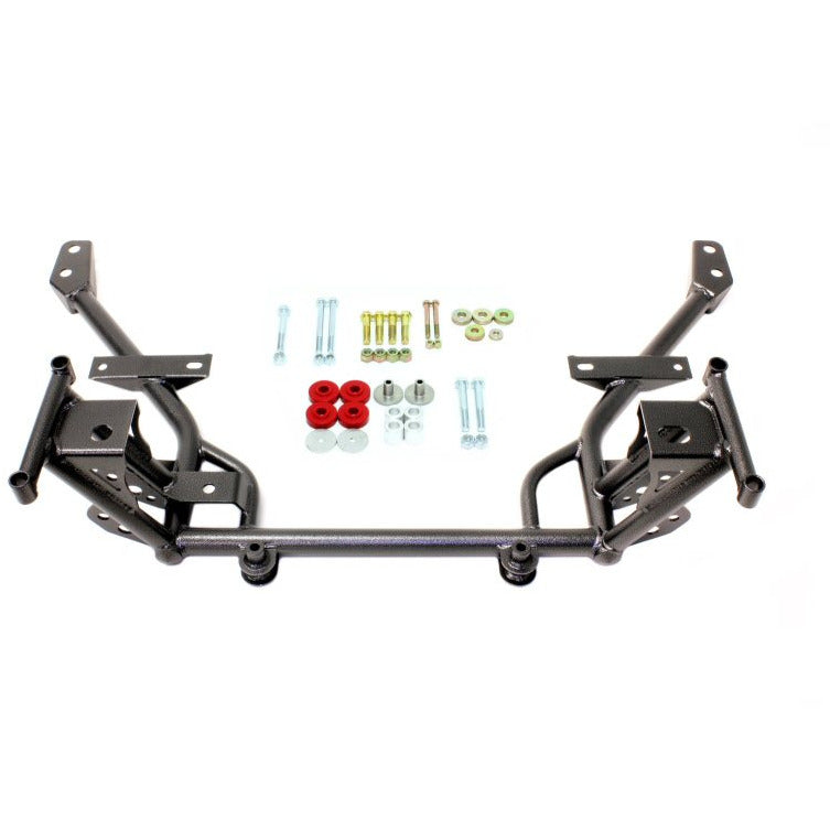 BMR 05-14 S197 Mustang K-Member w/ STD. Motor Mounts and STD. Rack Mounts - Black Hammertone BMR Suspension Crossmembers