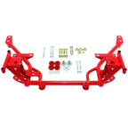 BMR 05-14 S197 Mustang K-Member w/ STD. Motor Mounts and STD. Rack Mounts - Red BMR Suspension Crossmembers