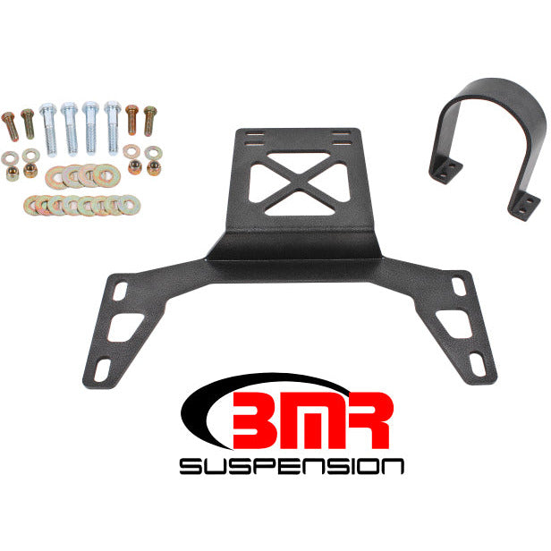 BMR 07-14 Shelby GT500 Front Driveshaft Safety Loop - Black Hammertone BMR Suspension Driveshaft Loops