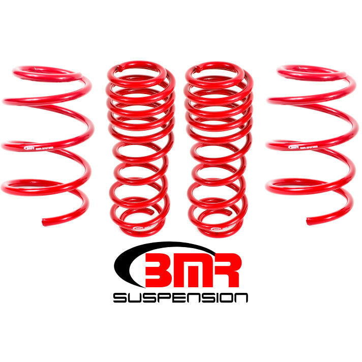 BMR 07-14 Shelby GT500 Lowering Springs (Set Of 4) - Red BMR Suspension Lowering Springs