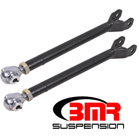 BMR 08-17 Challenger Lower Trailing Arms w/ Single Adj. Rod Ends - Black Hammertone BMR Suspension Suspension Arms & Components