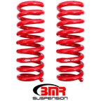 BMR 08-18 Dodge Challenger Rear Lowering Springs 1.25in Drop Performance Version - Red BMR Suspension Lowering Springs