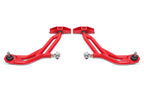 BMR 10-14 Ford Mustang Adj. Lower A-Arms Delrin/Rod End w/ 19mm STD. Ball Joint - Red