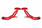 BMR 10-14 Ford Mustang Adj. Lower A-Arms w/ Delrin/Rod End / 19mm Tall Ball Joint - Red