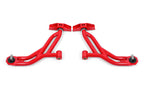 BMR 10-14 Ford Mustang Non-Adj. Lower A-Arms Delrin/Rod End w/ 19mm Tall Ball Joint - Red