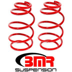 BMR 10-15 5th Gen Camaro V6 Front Lowering Springs - Red BMR Suspension Lowering Springs