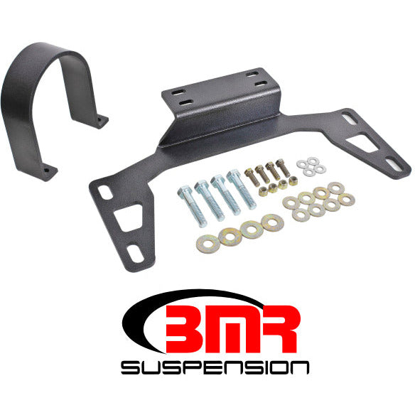 BMR 11-14 S197 Mustang Front Driveshaft Safety Loop - Black Hammertone BMR Suspension Driveshaft Loops