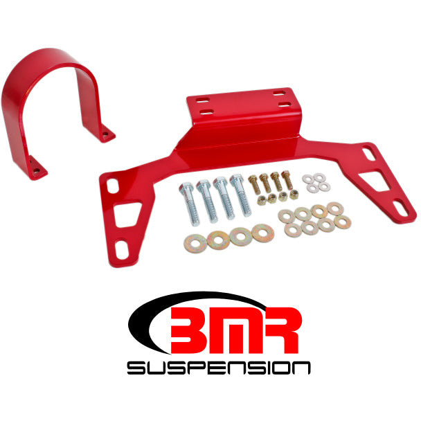BMR 11-14 S197 Mustang Front Driveshaft Safety Loop - Red BMR Suspension Driveshaft Loops