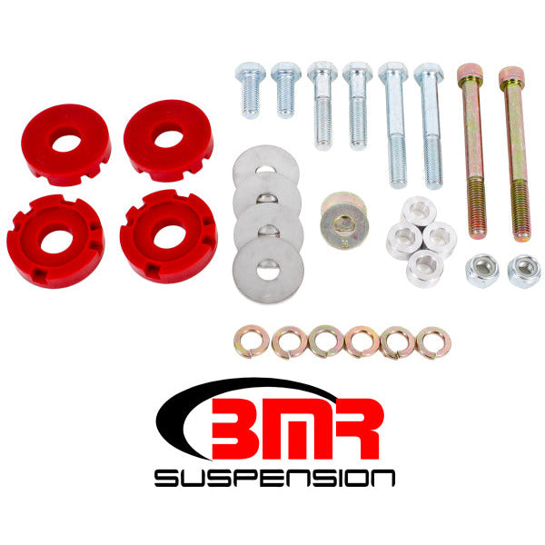 BMR 15-17 S550 Mustang Differential Lockout Bushing Kit (Polyurethane) - Red BMR Suspension Differential Bushings