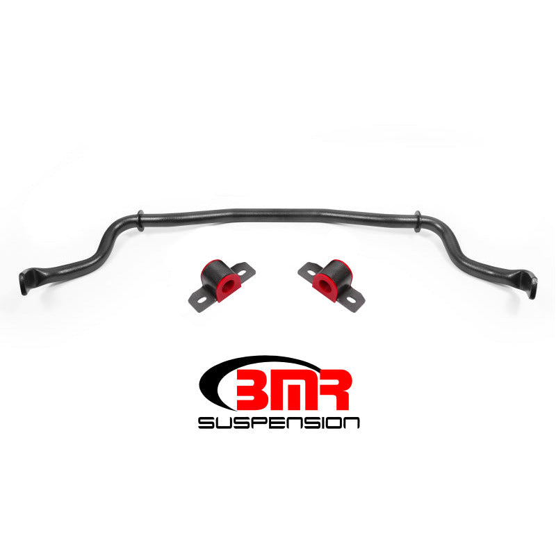 BMR 15-17 S550 Mustang Front Hollow 35mm 3-Hole Adj. Sway Bar Kit - Black Hammertone BMR Suspension Sway Bars