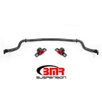 BMR 15-17 S550 Mustang Front Hollow 35mm 3-Hole Adj. Sway Bar Kit - Black Hammertone BMR Suspension Sway Bars