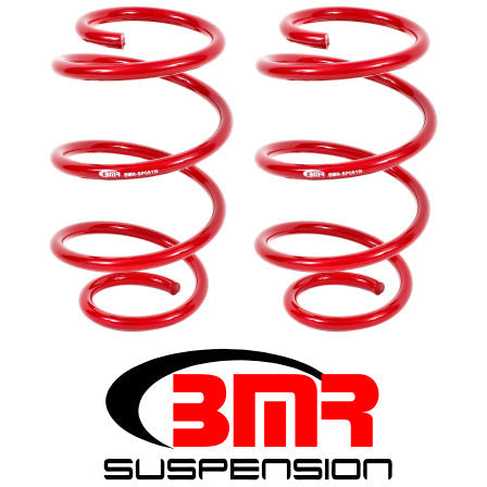 BMR 15-17 S550 Mustang Front Performance Version Lowering Springs - Red BMR Suspension Lowering Springs